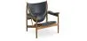 Design Armchair with Armrests - Wood and Leather - Captain image 9