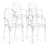 Buy X4 Armchair Louis XiV Design Transparent Transparent 16464