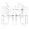 Buy X4 Armchair Louis XiV Design Transparent Transparent 16464