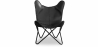 Buy Leather Chair - Butterfly Design - Wun Black 58894 - in the UK