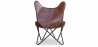 Buy Butterfly chair - brown leather - Cognac  Chocolate 58895 - in the UK