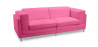 Buy Polyurethane Leather Upholstered Sofa - 2 Seater - Cawa Pink 16611 home delivery
