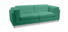 Buy Polyurethane Leather Upholstered Sofa - 2 Seater - Cawa Turquoise 16611 - in the UK