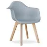 Buy Dining Chair Scandinavian Design Premium - Dominic Light grey 58595