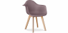 Buy Dining Chair with Armrests - Scandinavian Style - Dominic Taupe 58595 home delivery
