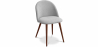 Buy Dining Chair - Upholstered in Fabric - Scandinavian Style - Evelyne Light grey 58982 - prices