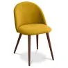 Buy Dining Chair - Upholstered in Fabric - Scandinavian Style - Evelyne Yellow 58982