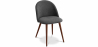 Buy Dining Chair - Upholstered in Fabric - Scandinavian Style - Evelyne Dark grey 58982 in the United Kingdom