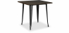 Buy Square Dining Table - Industrial Design - Wood and Metal - Stylix Black 58995 - prices