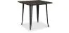 Square Dining Table - Industrial Design - Wood and Metal - Stylix image 9