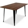 Buy Rectangular Dining Table - Industrial - Wood - Tawny Black 58996