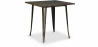 Buy Square Dining Table - Industrial Design - Wood and Metal - Stylix Metallic bronze 58995 at Privatefloor