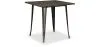 Square Dining Table - Industrial Design - Wood and Metal - Stylix image 9