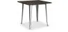 Square Dining Table - Industrial Design - Wood and Metal - Stylix image 9