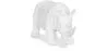 Decorative Figure Rhino - Matte White - Rhyn image 9