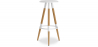 Buy Wooden Bar Stool - Scandinavian Design - Matu White 59144 - in the UK