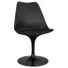 Buy Tulipan chair black with cushion Black 59159