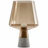 Buy Stone and smoked glass lamp - Silas Brown 59166