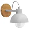 Buy Metal and wood wall lamp - Syla White 59031