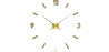 Buy Classic Chic Wall Clock Gold 58194 - in the UK