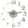 Buy Half Way Wall Clock Silver 58202