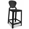 Buy Bar stool with backrest Victoria Queen - 65cm - Design Transparent Black 58805