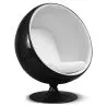 Buy Batton Chair - Black Shell and White Interior - Faux Leather White 19540