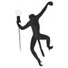 Buy Hanging Simian design wall lamp - Resin Black 59223