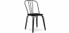 Buy Industrial Style Metal and Dark Wood Chair - Lillor Black 59241 - in the UK