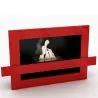 Buy Modern Wall Monted Ethanol Fireplace Glossy red 18783