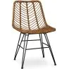 Buy Synthetic wicker dining chair - Mia Natural wood 59254