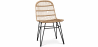 Buy Synthetic wicker dining chair  Natural wood 59255 - in the UK