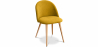 Buy Dining Chair - Upholstered in Fabric - Scandinavian Style - Evelyne Yellow 59261 - in the UK