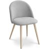 Dining Chair - Upholstered in Fabric - Scandinavian Style - Evelyne image 9