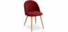 Buy Dining Chair - Upholstered in Fabric - Scandinavian Style - Evelyne Red 59261 at Privatefloor