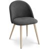 Dining Chair - Upholstered in Fabric - Scandinavian Style - Evelyne image 9