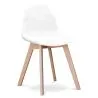 Buy Dining chair Denisse Scandi Style Premium Design - Fabric White 59267