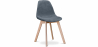 Buy Fabric Upholstered Dining Chair - Scandinavian Style - Denisse Dark grey 59267 at Privatefloor