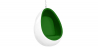 Buy Hanging Egg Design Armchair - Upholstered in Fabric - Eny Green 16504 with a guarantee