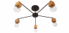 Buy Scandinavian Design Ceiling Lamp - Bellou Black 59296 - in the UK