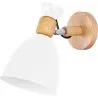 Buy Jorson Scandinavian style wall lamp - Metal and wood White 59294