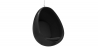 Buy Hanging Egg Chair - Upholstered in Fabric - Eny Black 59306 - prices
