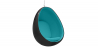 Buy Hanging Egg Chair - Upholstered in Fabric - Eny Turquoise 59306 with a guarantee
