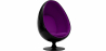 Buy 
Egg Design Armchair - Upholstered in Fabric - Eny Mauve 59312 - prices