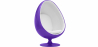 Buy 
Egg Design Armchair - Upholstered in Fabric - Eny Purple 59313 - prices