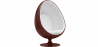 Buy 
Egg Design Armchair - Upholstered in Fabric - Eny Chocolate 59313 home delivery