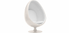 Buy 
Egg Design Armchair - Upholstered in Fabric - Eny Ivory 59313 - in the UK