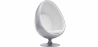 Buy 
Egg Design Armchair - Upholstered in Fabric - Eny Silver 59313 - prices