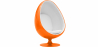 Buy 
Egg Design Armchair - Upholstered in Fabric - Eny Light orange 59313 - prices