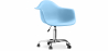 Buy Office Chair with Armrests - Desk Chair with Castors - Weston Light blue 14498 in the United Kingdom